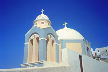 Iglesias de Santorini, Grecia