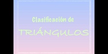 PRIMARIA - 6º - CLASIFICACIÓN DE TRIÁNGULOS