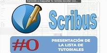 Presentación tutoriales de Scribus