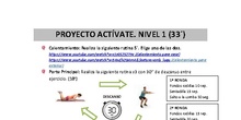 PROYECTO ACTÍVATE