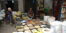 Vendedor de legumbres, Katmandú, Nepal