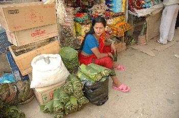 Vendedora, Katmandú, Nepal