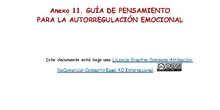 Anexo 11. Guía de pensamiento: autorregulación emocional