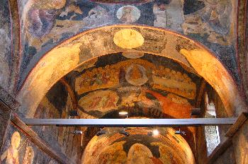 Frescos con escenas bíblicas en el Kariye Museum o San Salvador