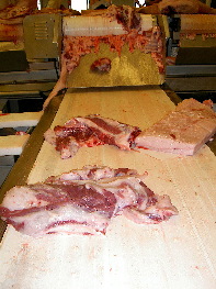 Separación del tocino