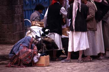 Puesto de venta callejera, Yemen