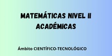Matemáticas Académicas Nivel II