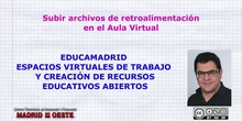 Archivos retroalimentación en AV. Subir un examen.