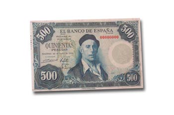 Pesetas, anverso