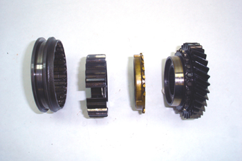 Conjunto sincronizador. Despiece