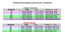 Horario 2020 modificado