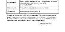 CALENDARIO ELECCIONES DEL CONSEJO ESCOLAR