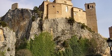 Muro posterior de la Colegiata de Alquezar. Huesca