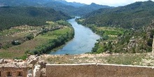 Vistas del Ebro desde el Castillo de Miravet, Tarragona