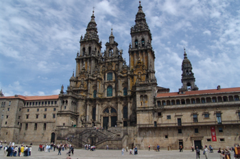 Fachada del Obradoiro, Catedral de Santiago de Compostela, La Co