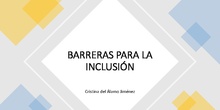 Barreras para la inclusión