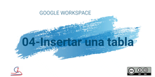 04-Insertar una tabla en "Documentos" de Google