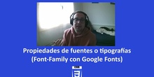 CSS3 - Propiedad fuentes (Family-font y Google Fonts)
