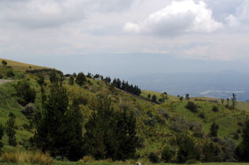 Paisaje del Altiplano Central en Latacunga-Zumbahua, Ecuador