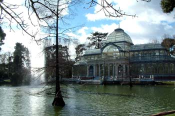 Palacio de Cristal en el Parque del Retiro, Madrid