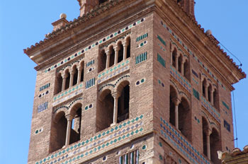 Detalle campanario mudéjar, Catedral de Teruel
