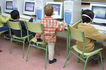 Realizando actividad con el ordenador