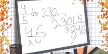 PRIMARIA 6º - FRACCIÓN DE UN NÚMERO - MATEMÁTICAS - FORMACIÓN