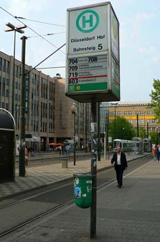 Señal urbana en Dusseldorf, Alemania