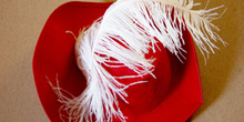 Sombrero con plumas