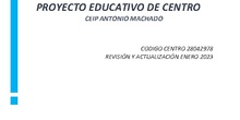 PROYECTO EDUCATIVO DE CENTRO FEBRERO 2023