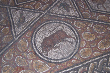 Detalle de mosaico, Museo del Bardo, Túnez