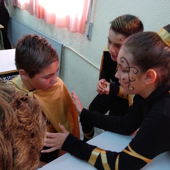 Instantes previos a la actuación de carnaval 7