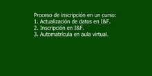 Inscripción curso PDC