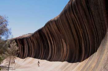 La Roca de la Ola, (Wave Rock), al sur de Perth, Australia