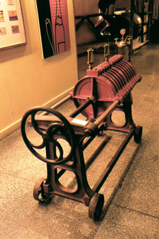 Máquina para el filtrado de la sidra espumosa, Museo de la Sidra