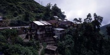 Casas en las afueras de Darjeeling, India