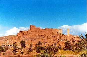 Kasbah cercana a Ouarzazate, Marruecos