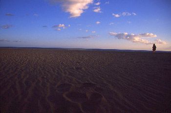 Atardecer en playa de Fuerteventura, Canarias