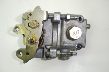 Bomba de inyección VE. Vista de palanca de mando