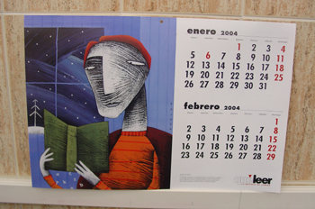 Calendario pared