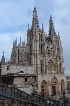 Fachada principal de la Catedral de Burgos, Castilla y León