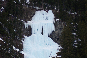 Cascada helada, Lago Louise, Parque Nacional Banff