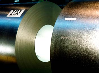 Bobinas de acero galvanizado