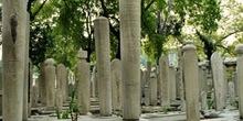 Cementerio hacia Eyüp, Estambul, Turquía