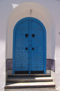 Puerta, Sidi Bou Said, Túnez