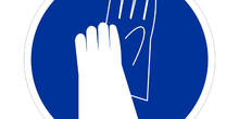 Uso obligatorio de guantes