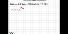 05 Ejercicios con la tabla de distribución normal