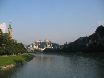 Salzburgo y Río Salzach