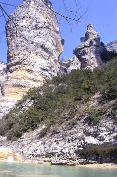 Formaciones rocosas del Barranco de Mascún, Huesca