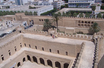 Vista superior, Medina fortificada, Sousse, Túnez